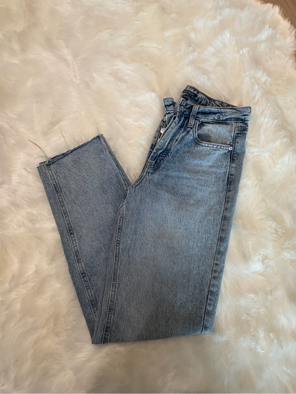 wild fable High-Rise Light Blue Straight Jeans